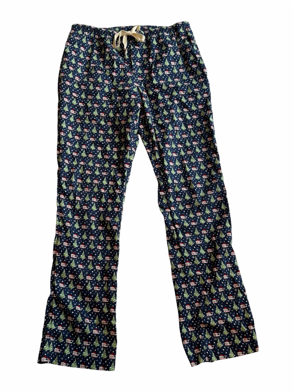 Vineyard Vines Navy Holiday Tree & Ornament Print Lounge Pants